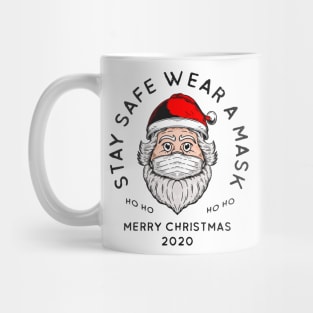 Santa Clause Wear Mask Mug